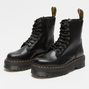 Dr. Martens Black Leather Combat Boots